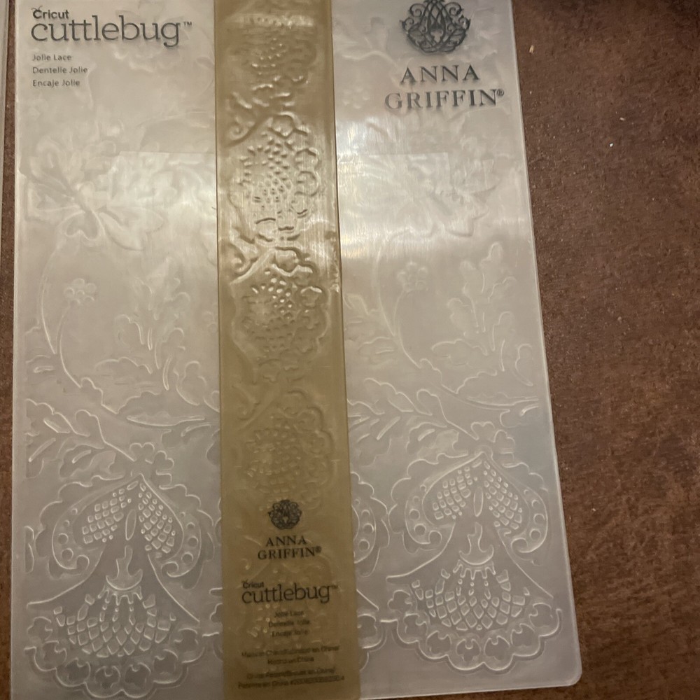Anna Griffin Cuttlebug Eleanor & Jolie Lace Embossing Folder Set