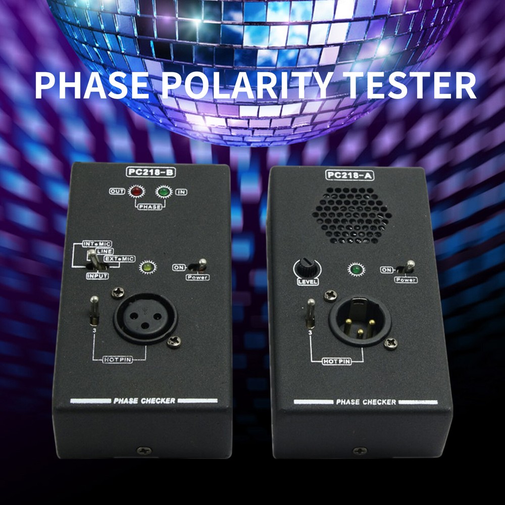 PC218 Phase Polarity Checker Detector Audio Speaker Microphone Sound Testing Kit