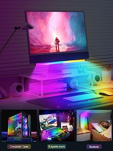 Monitor Down Light Bar, RGB Screen Desk Light PC, Dimmable LED Dynamic 1pc