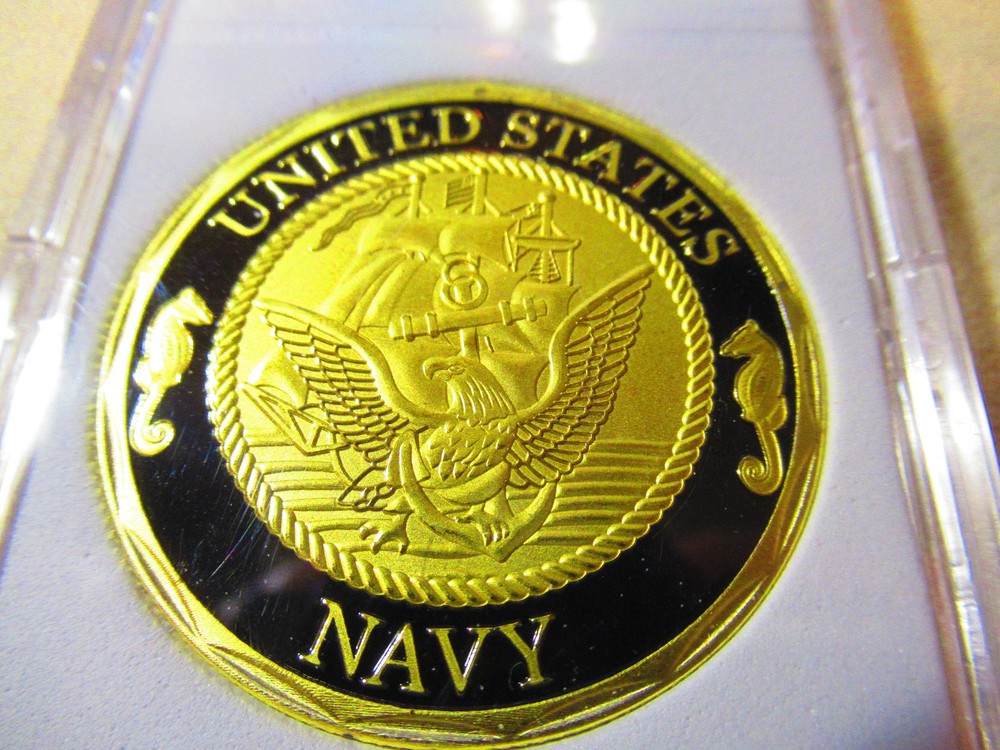 US NAVY - SHELLBACK - CROSSING THE LINE Challenge Coin