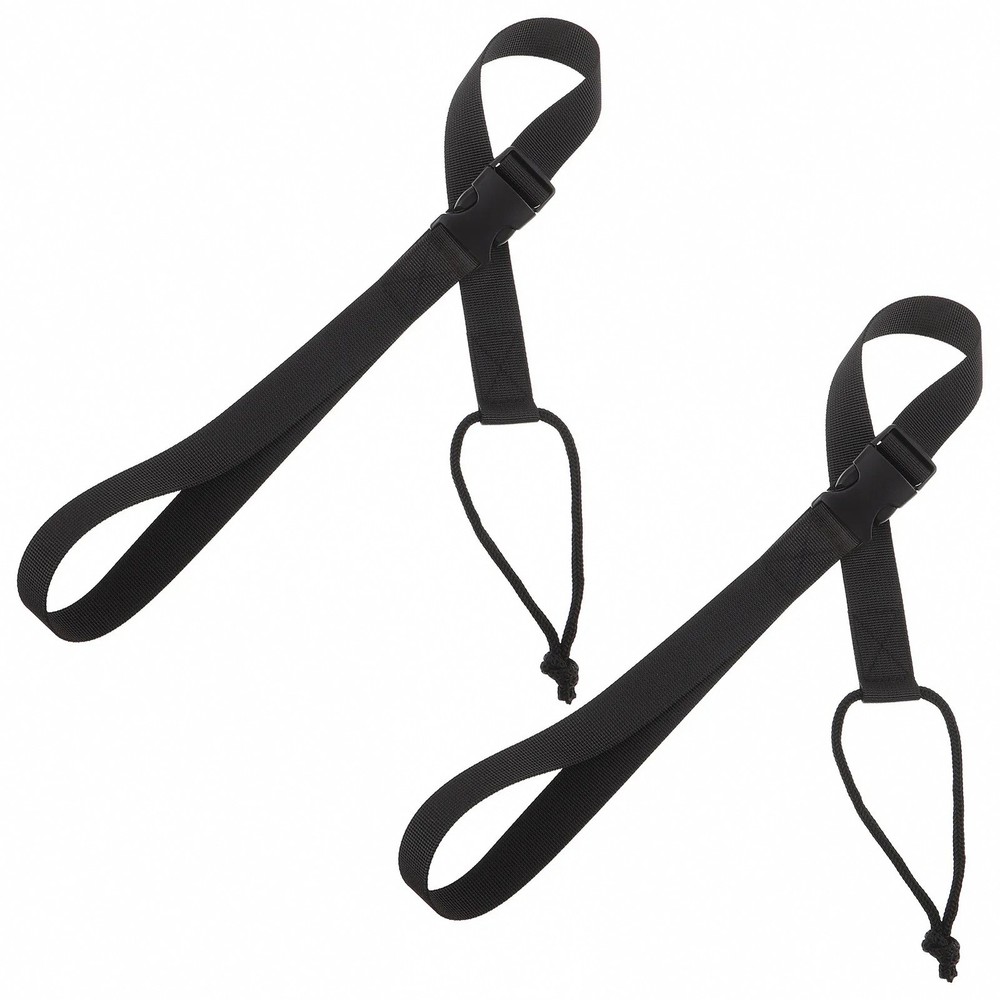 2Pcs Adjustable Snowboard Leashes for Beginners Universal Safety Binding