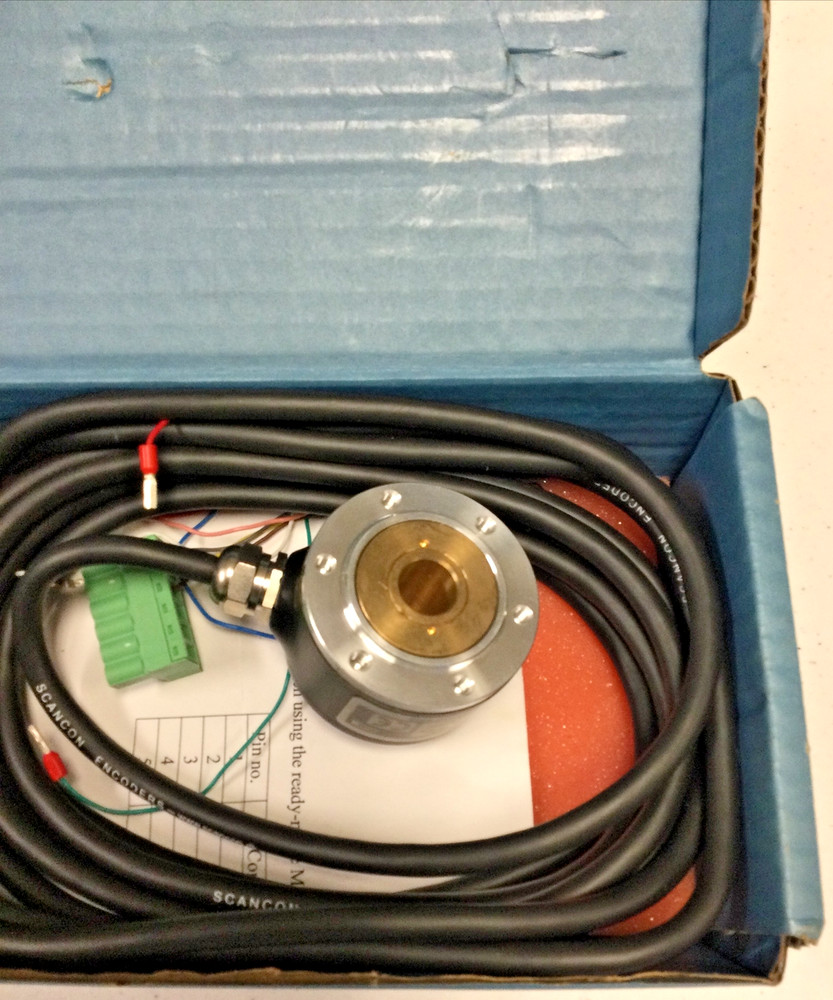NEW, SCANCON ENCODER DENMARK TYPE 2RHI-100-D-4M-S, 4.5-30VDC, FREE SHIPPING