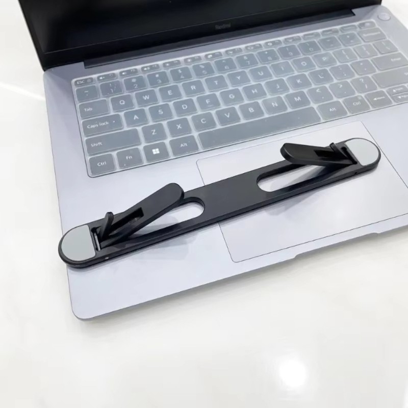 Computer Holder Stand With Convenient Foldable Feature Risers Brackets To