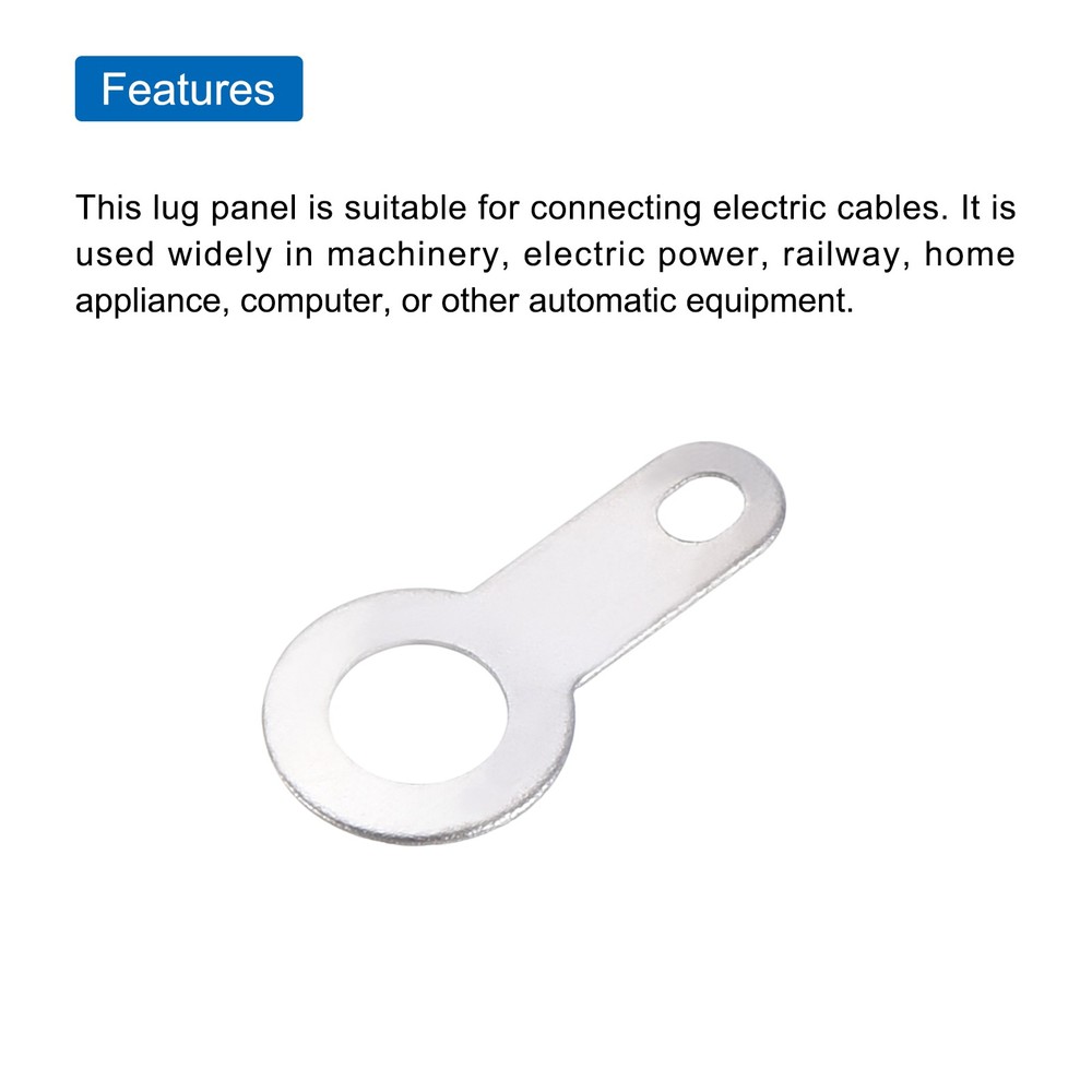 500 x PCB Soldering Lug Plate Ring Terminal 3.2mm Connection Solid Wire
