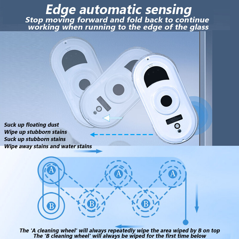 220V/110V Automatic Cleaning Machine Remote Control Smart Window Cleaner Robot