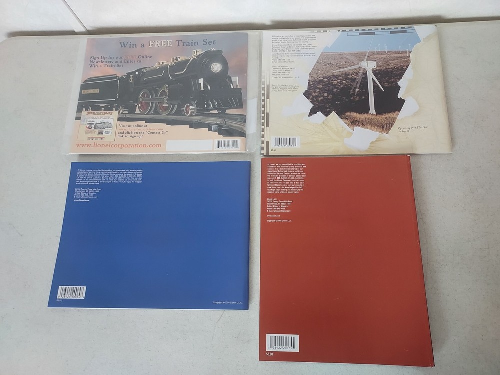 4 2009 Lionel K Line Electric Model Train & Accessories Catalogs