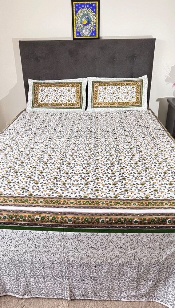 Bedsheet and pillow covers (100% Cotton)