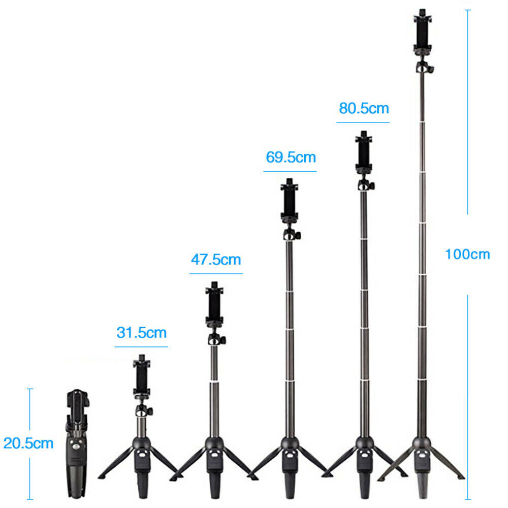 Universal Selfie Stick Tripod Stand for Cell Phone camera with Bluetooth Remote