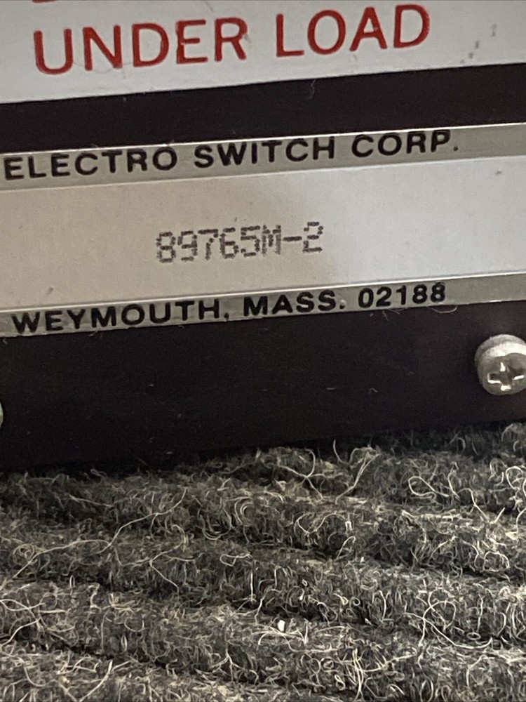 NOS Electroswitch 89765M-2 Trip Unit Switch