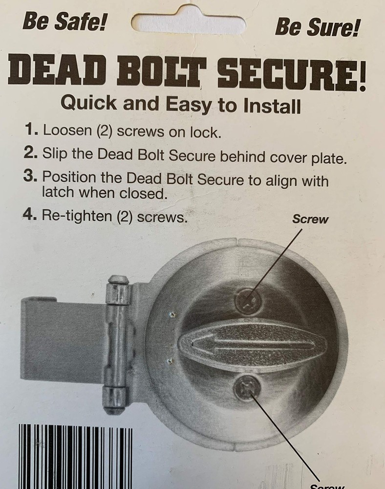 Arc Link Products Dead Bolt Secure, Brass