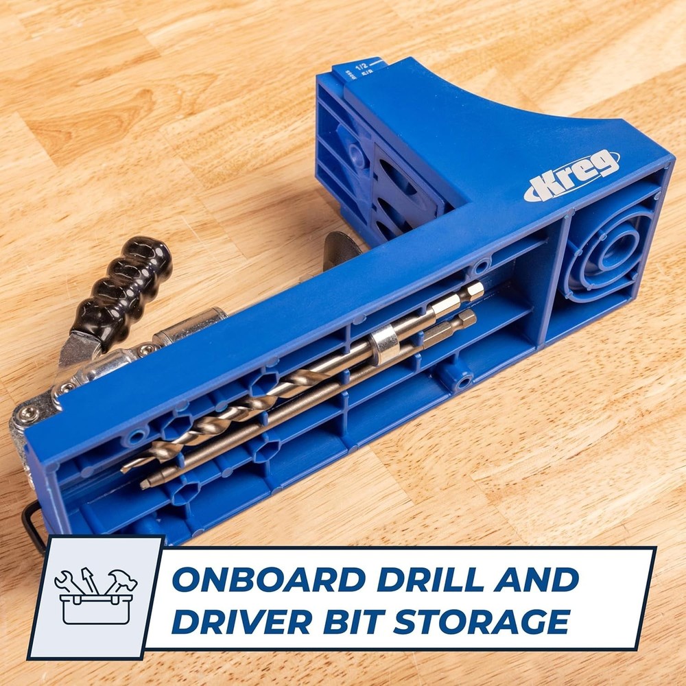 Pocket Hole Jig - Adjustable, Versatile Jig for Strong Joints - Create Perfec...