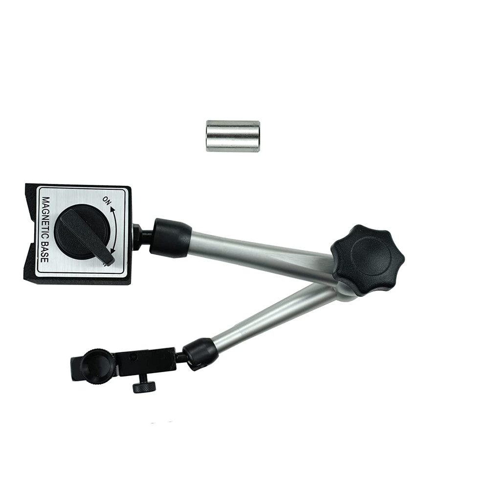 Magnetic Base Stand 176 lbs / 80 kg Max Pull for Dial Indicator (Silver)
