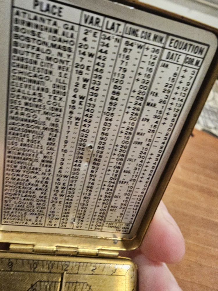 vintage brass compass (5)