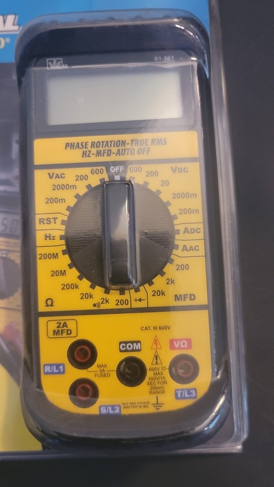Ideal Test-Pro Contractor-Grade Multimeter 3 Phase Rotation True Rms Capacitance