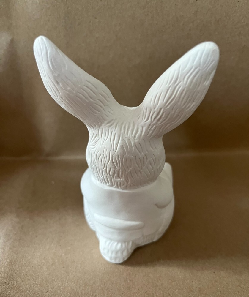Ceramic Bisque Rabbit Family