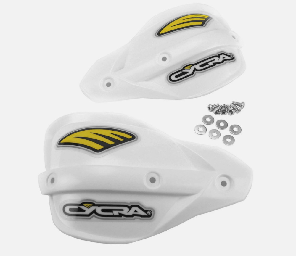 Cycra Replacement Probend Handshields White 123173 - Universal Fit