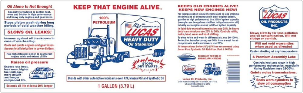 Engine Oil Stabilizer - 4 Gal Case