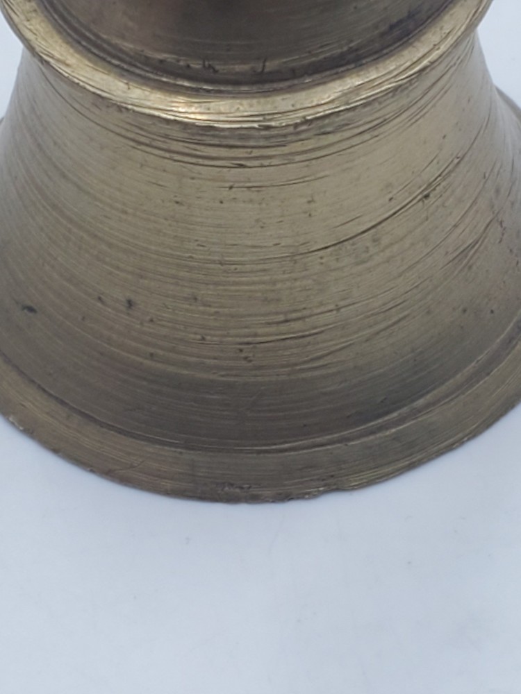 Old Brass Lord Hanuman Figurine Handcrafted Solid Temple Bell