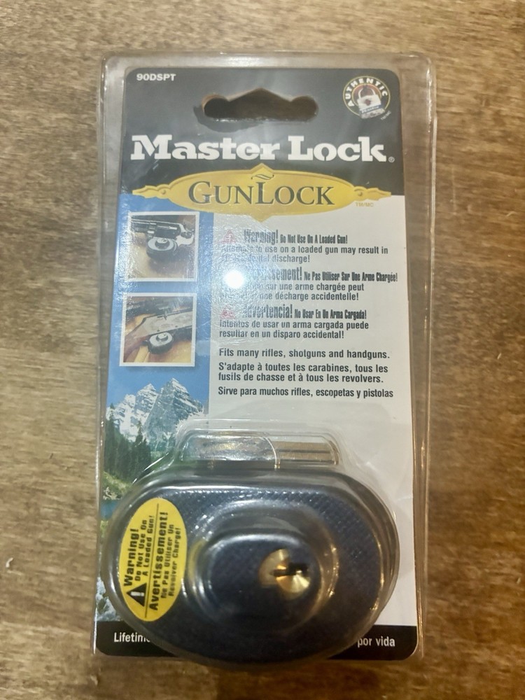 Master Lock 90DSPT Keyed Gun Trigger Lock, 1 Pack Gun Lock With 2 Keys NEW