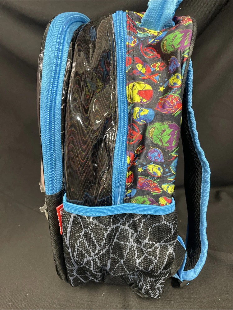 Marvel Avengers 4 Heroes 3D 2 Zipper Adjustable Strap Mini Backpack