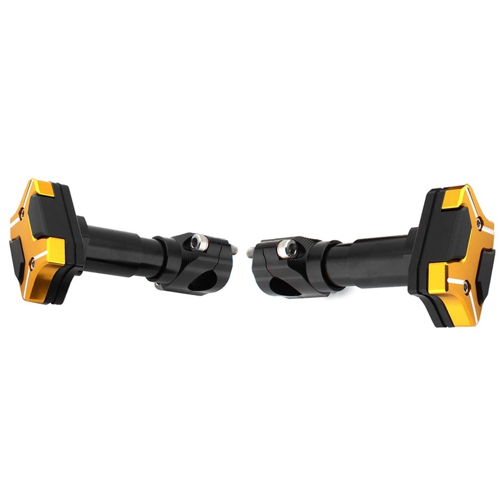 Universal Modified Engine Guard Crash Bar Frame Protector 22mm-30mm Gold Pair