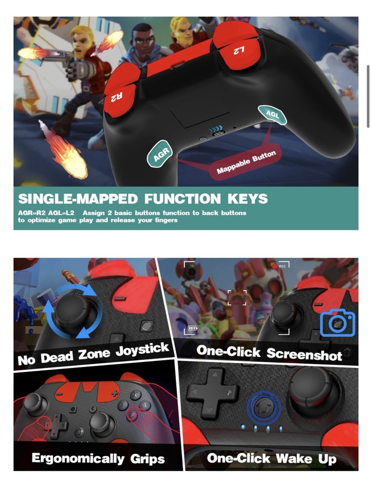 pedroshaw Wireless Swtich Controller,Wake up