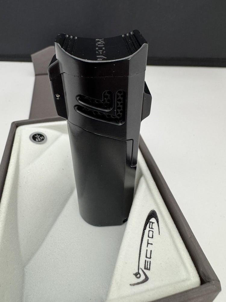 Vector Caliper - Single Large Jet Flame Torch Lighter - Black - New