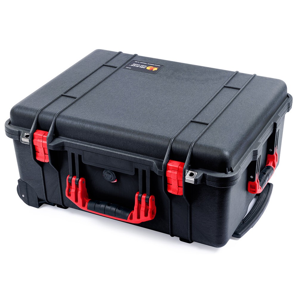 Black & Red Pelican 1560 case with customizable tool foam inserts.