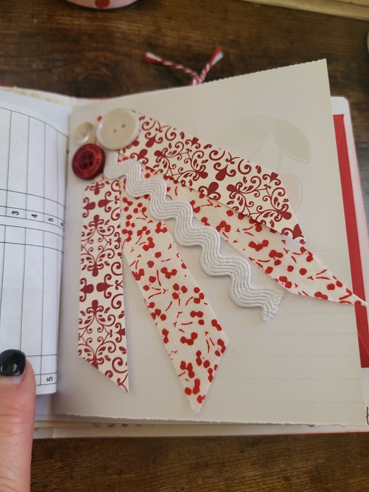All Red And White Eclectic Journal