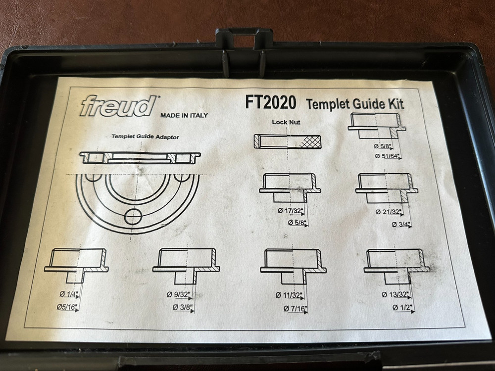 Freud FT2020 Router Template Guide Kit