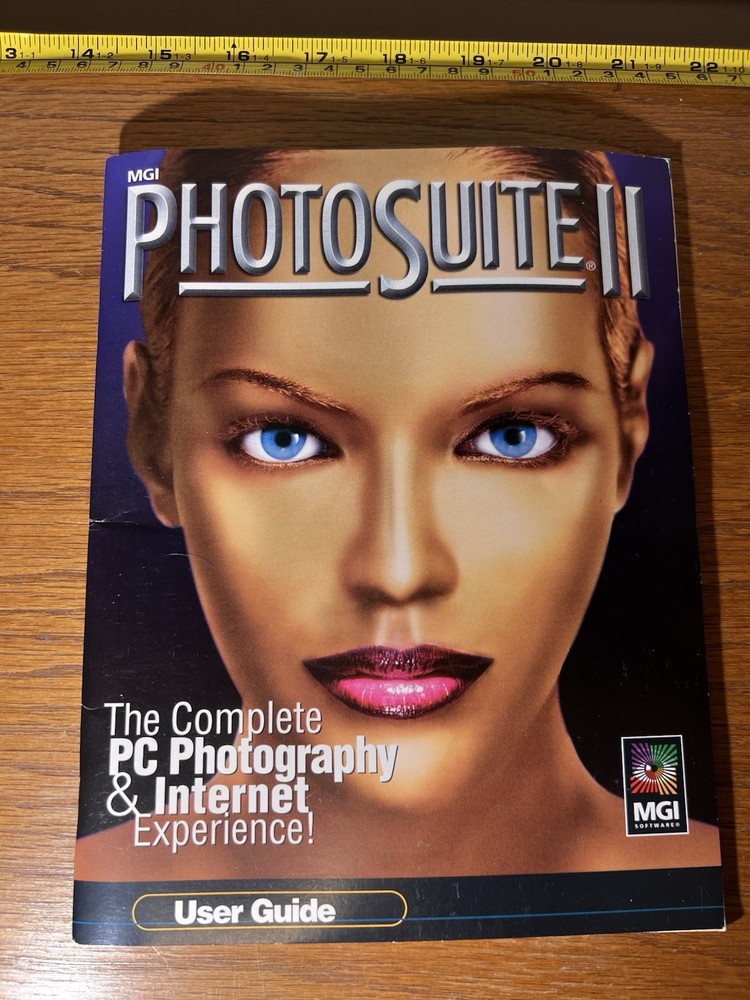 MGI Photosuite 2 II PC Image Editing Software CD ROM & Manual Windows 95 98