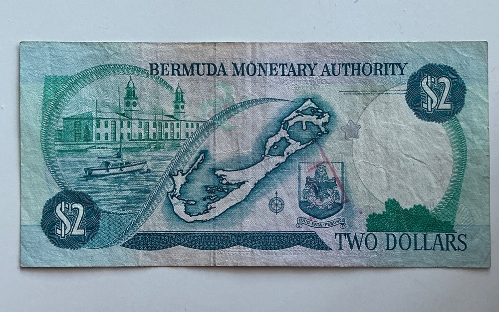 Bermuda 2 Dollars 1 st Oktober 2000, Prefix B/I