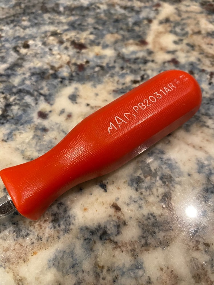 Vintage MAC Tools PB2031AR #1 Phillips Screwdriver Red Handle