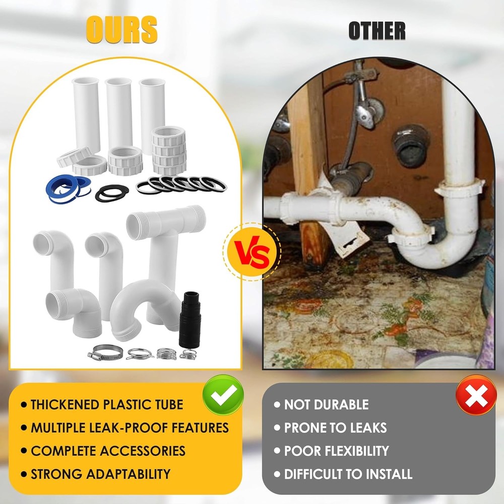 27 Pcs Garbage Disposal Installation Kit Complete Kitchen SinkDrainPipe