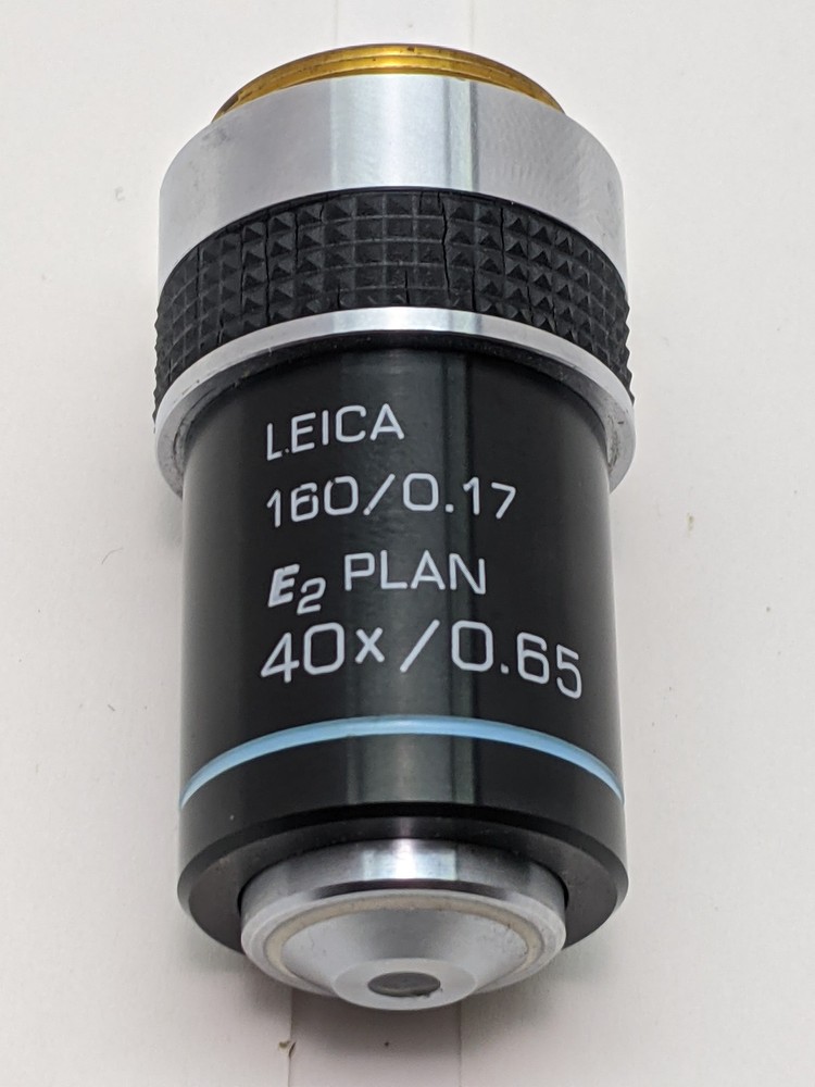 LEICA E2 PLAN 40X/0.65 Dry Microscope Objective 160/0.17 RMS