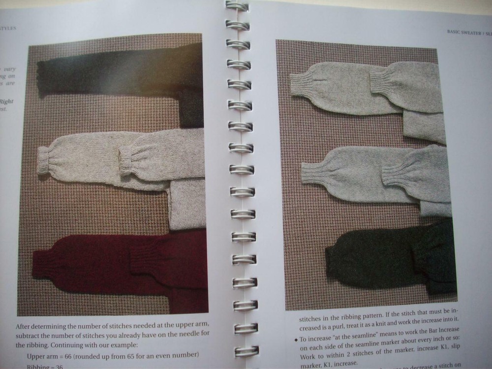 The Sweater Workshop Seam-free patterns instruction