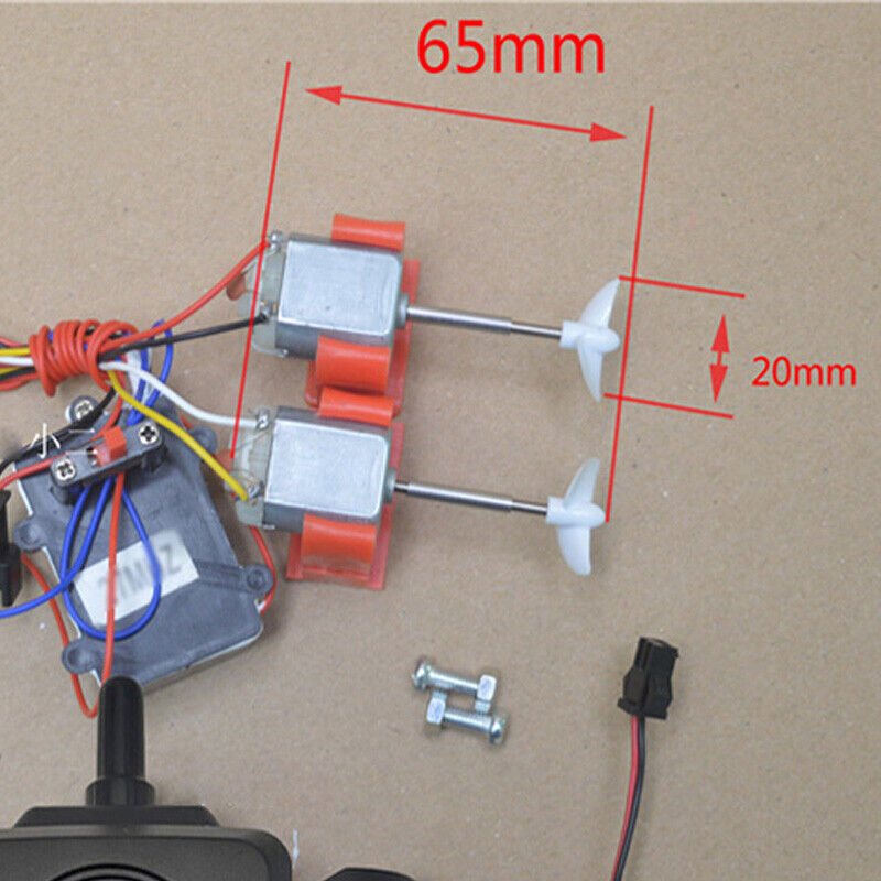 For RC Model Boat Kits Shaft+Bushing+Motor+Propeller+Controller+Receiver Kit DIY