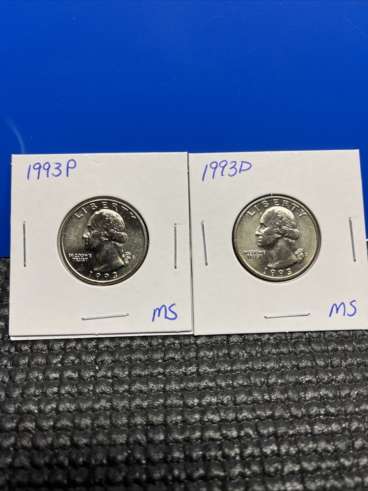 1993 P&D Washington Quarter Set