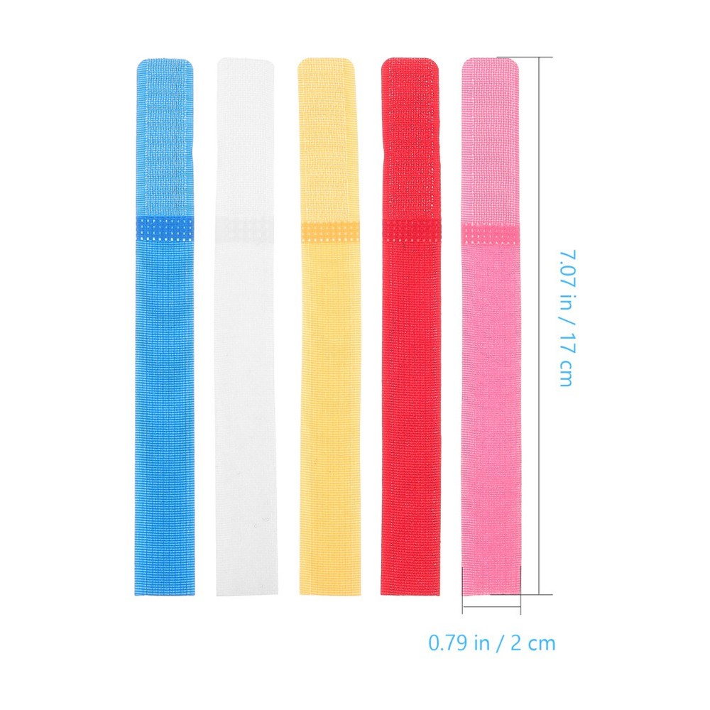 50pcs Cable Tie Appliance Cord Organizer Cable Hook And Loop Strap Random Color