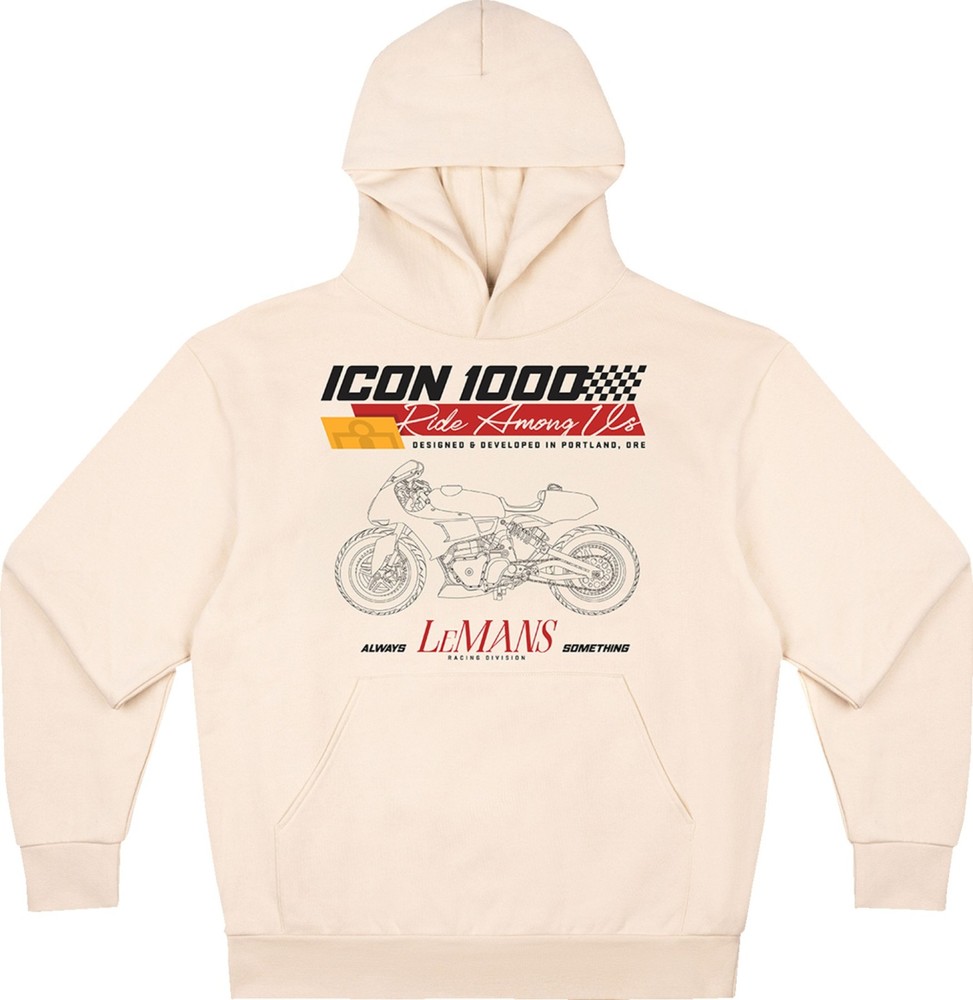 Icon Always Something Mens Pullover Hoody Ivory