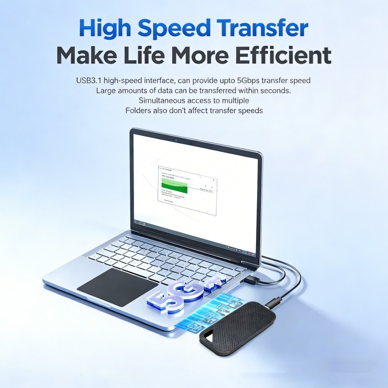 SSD 20TB Portable Hard Drive High-speed Solid State USB3.1 Typec Mass Storage US