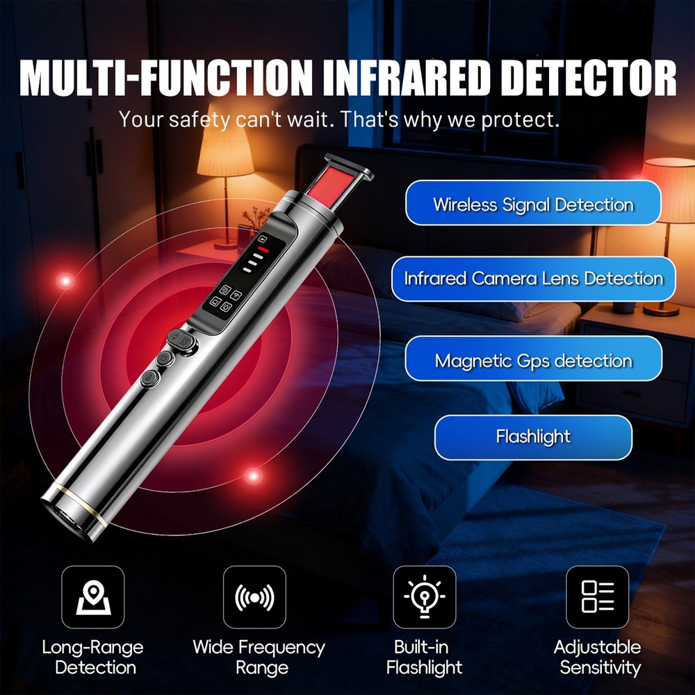 New Camera Detector GPS Tracker Anti Tracking Bug Finder Scanner Device USA
