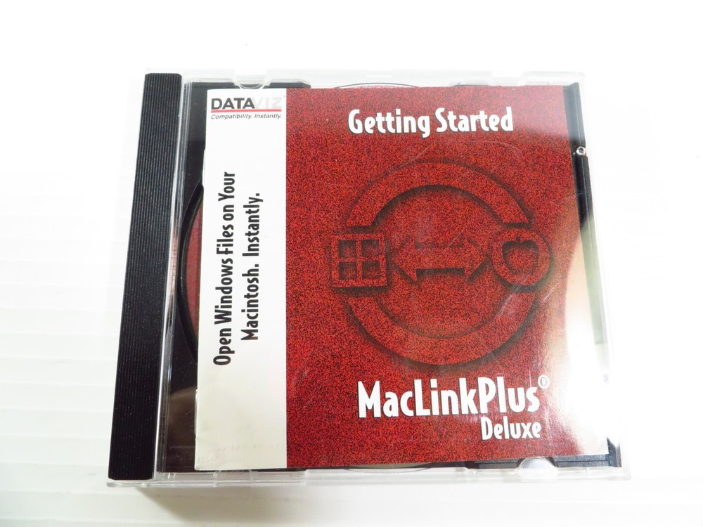 MacLink Plus 10.0 Deluxe PC CD share documents, open non-mac computer OS files!