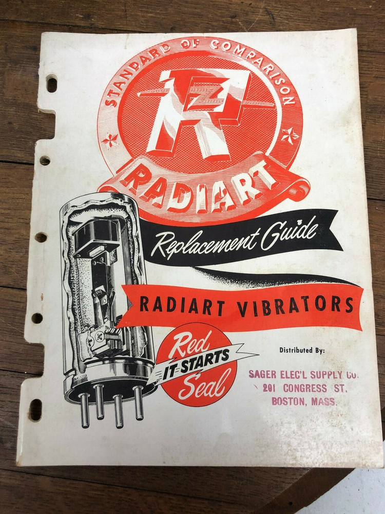Vintage 1950 Radiart Vibrators Replacement Guide