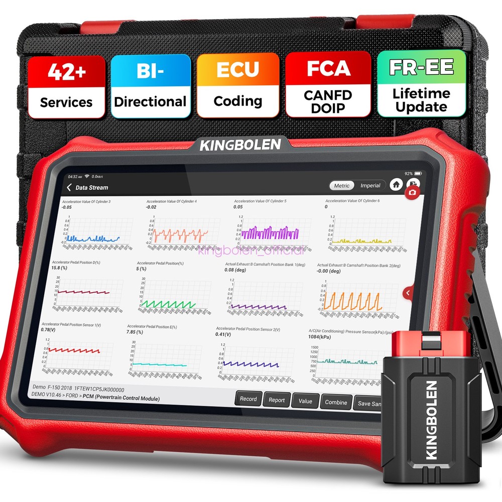 2026KINGBOLEN K8 Pro ALL System Bidirectional Diagnostic Scanner ECU Coding TPMS