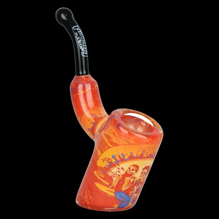 New! Grateful Dead x Pulsar Inside Print Sherlock Pipe Sunset Dance/BOROSILICATE