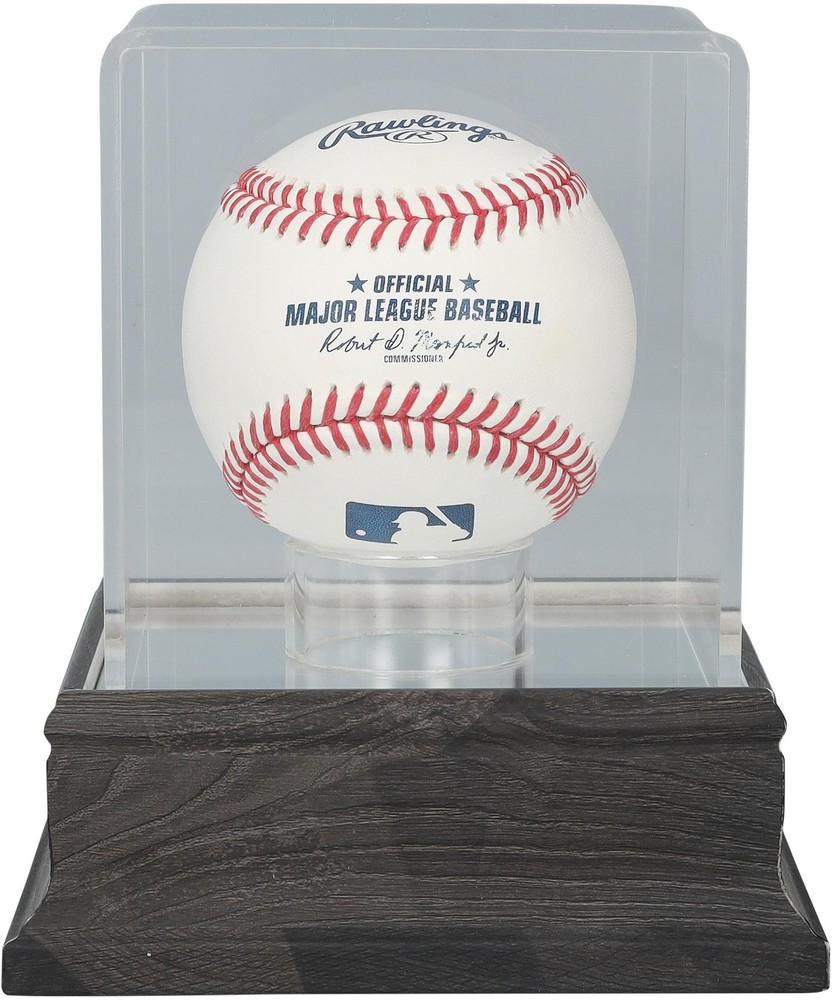 Charcoal Baseball Display Case UV Protected