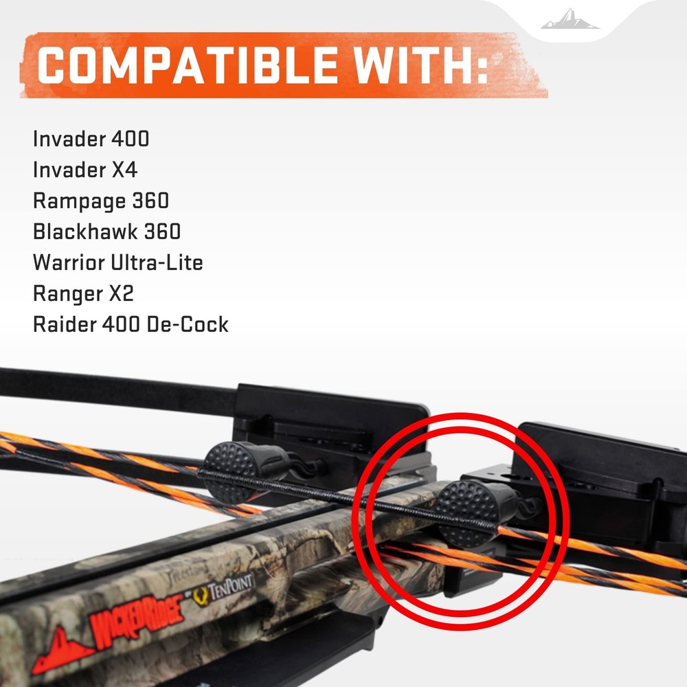 Wicked Ridge String Dampening System - Reduces Noise & One Size, Black