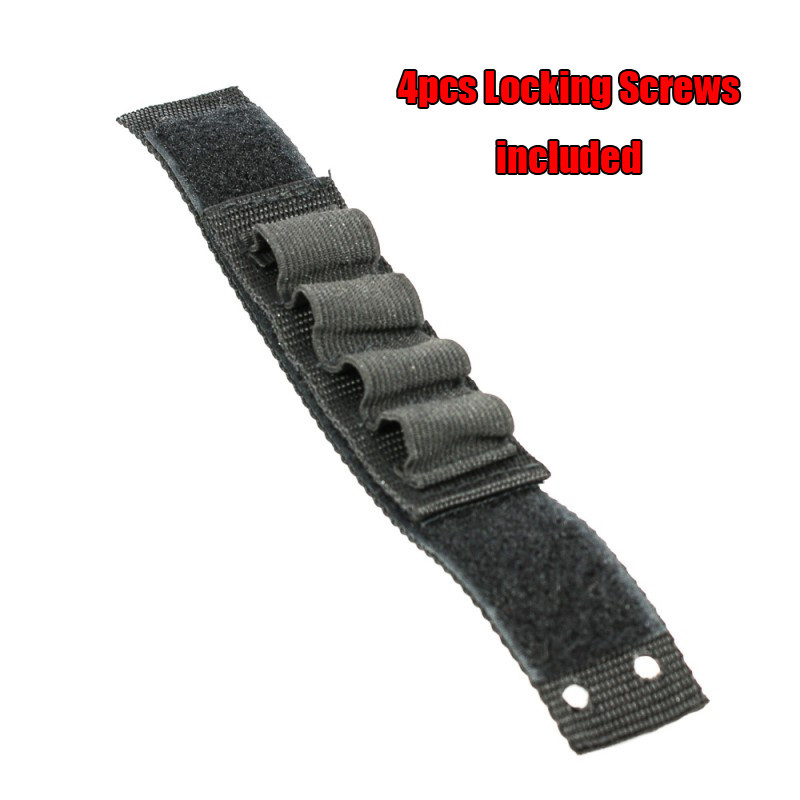 SHELL HOLDER BLACK 4 ROUND HOLDER STRAP KIT 12GA /20GA