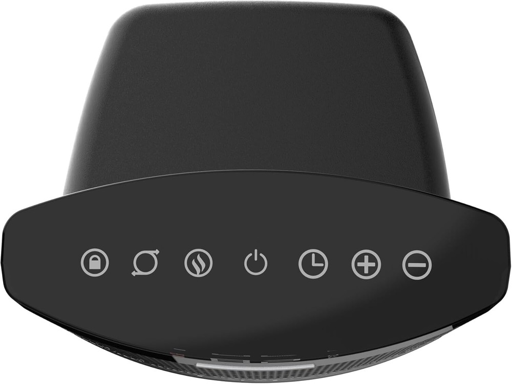 Ceramic Tabletop Heater for Home with Tip-Over Switch,Child Lock,Digital Display